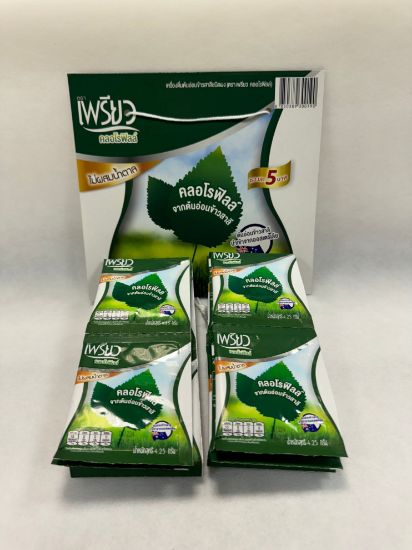 Picture of Preaw Brand Chlorophyll Dietary (Young Wheat Grass Powder) 4.25 g (Set 48 pcs) 